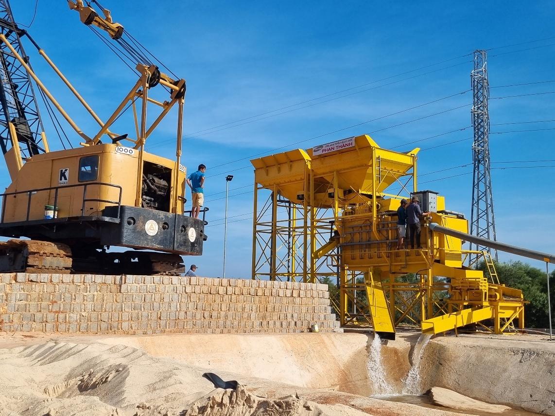 Dịch vụ xử lý, nâng cấp chất lượng cát xây dựng